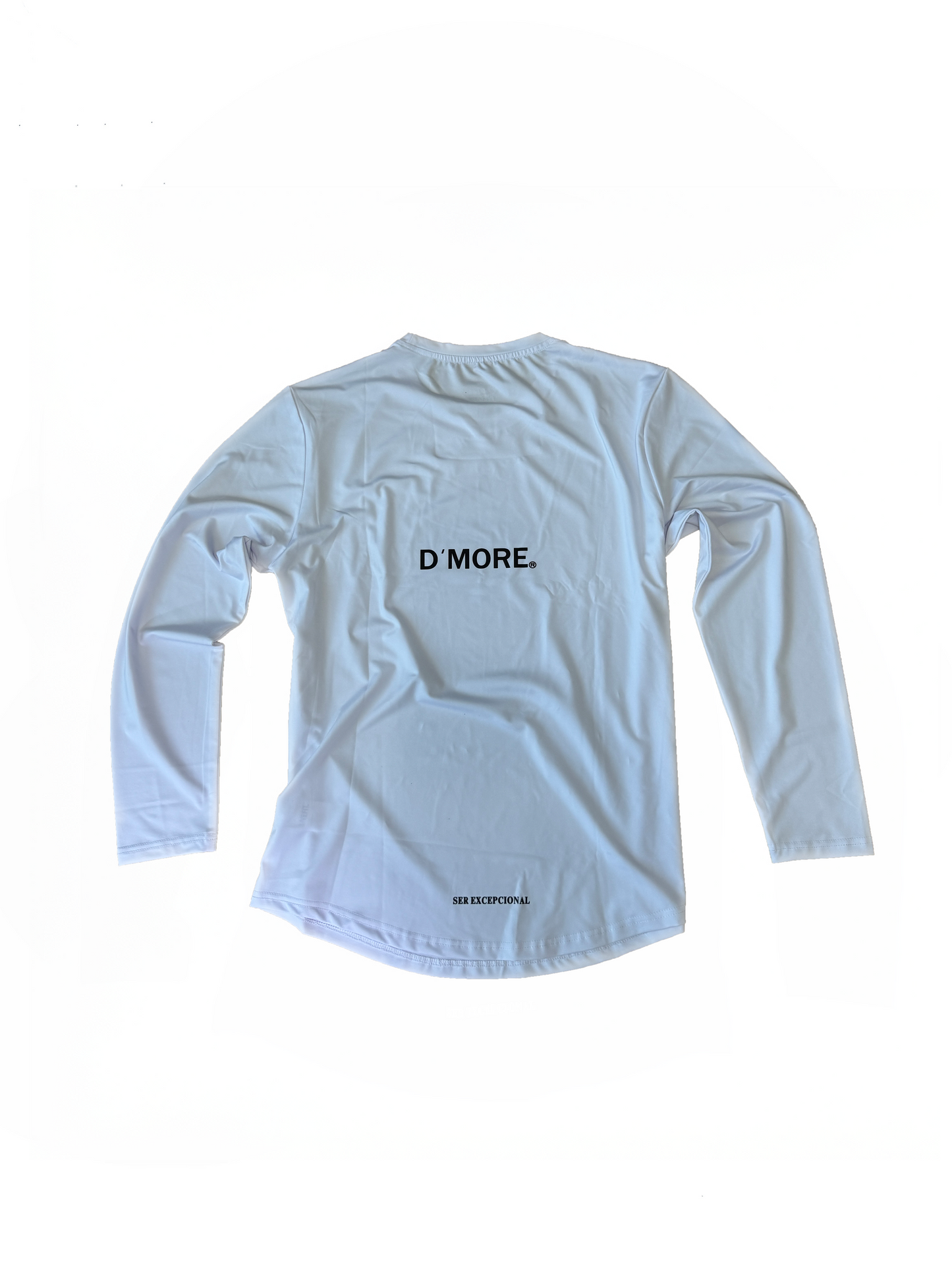 WHITE LONG SLEEVE TRAINING TOP